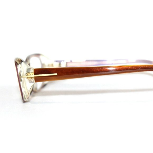 NEW TOM FORD TF 5213 050 BROWN CRYSTAL AUTHENTIC EYEGLASSES FT 54-16-135 ITALY - Picture 3 of 6